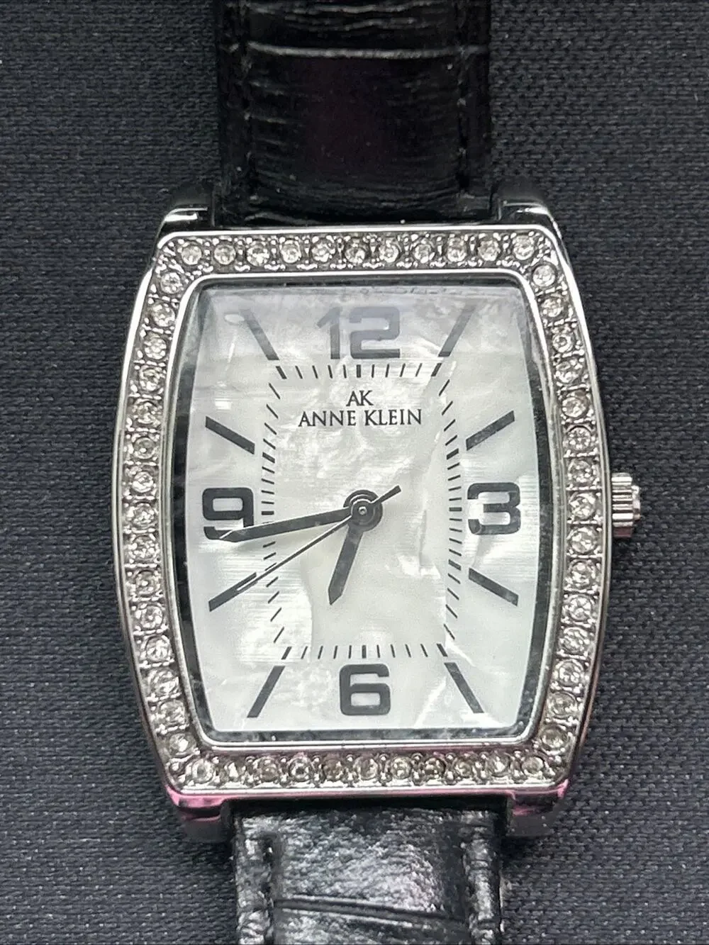 Anne Klein Silver Tone Pearlized Dial Women’s Quartz Watch